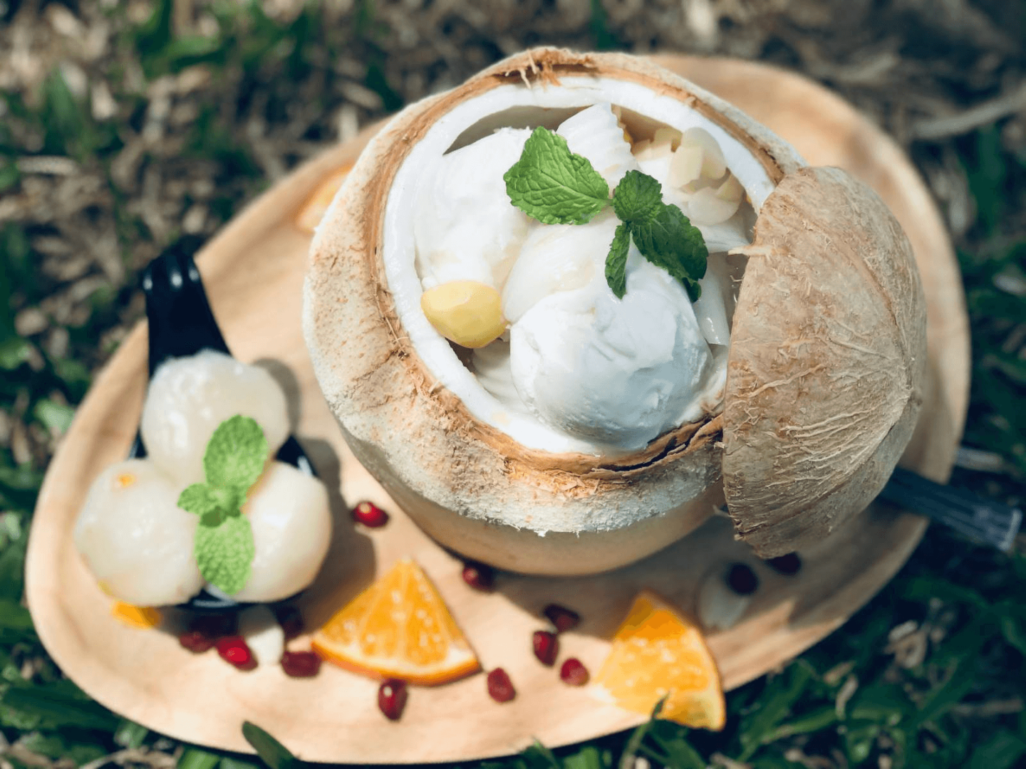 Coconut ice cream